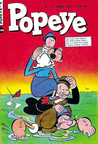 Cover for Popeye (Editora Brasil-América [EBAL], 1953 series) #4