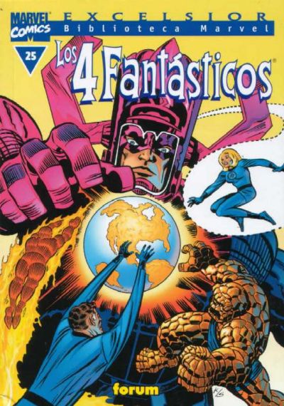 Cover for Biblioteca Marvel: Los 4 Fantásticos (Planeta DeAgostini, 1999 series) #25