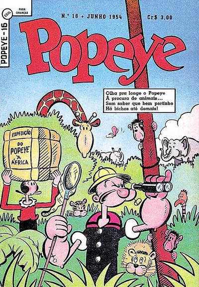 Cover for Popeye (Editora Brasil-América [EBAL], 1953 series) #16