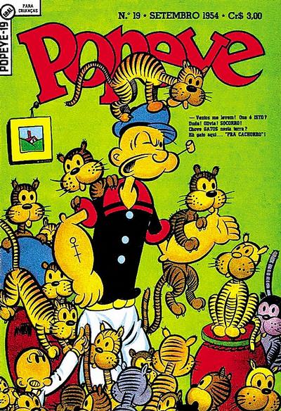 Cover for Popeye (Editora Brasil-América [EBAL], 1953 series) #19