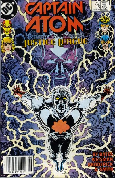 Cover for Captain Atom (DC, 1987 series) #16 [Newsstand]
