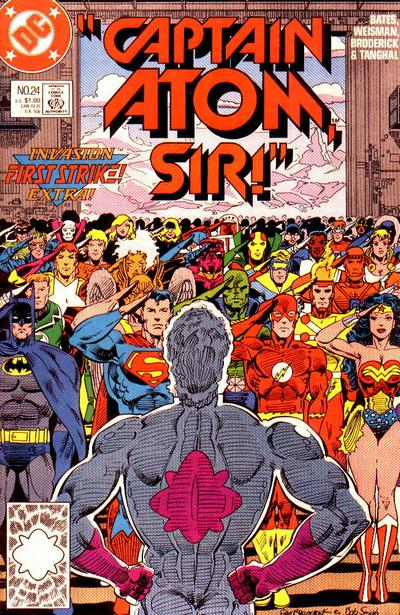 Cover for Captain Atom (DC, 1987 series) #24 [Direct]