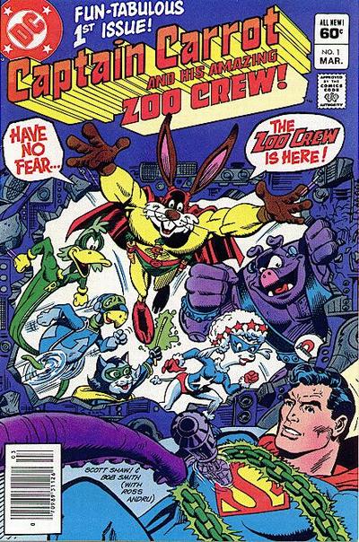 Cover for Captain Carrot and His Amazing Zoo Crew! (DC, 1982 series) #1 [Newsstand]