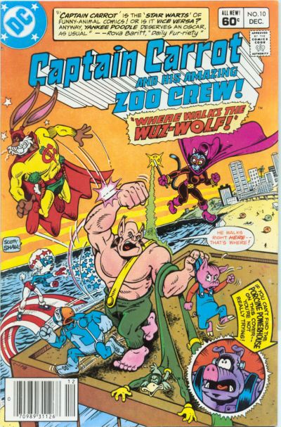 Cover for Captain Carrot and His Amazing Zoo Crew! (DC, 1982 series) #10 [Newsstand]
