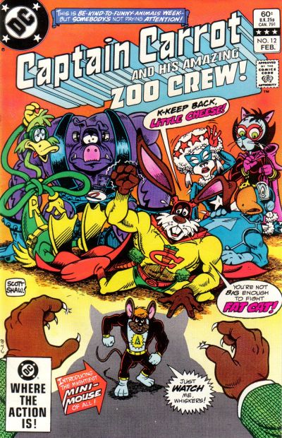Cover for Captain Carrot and His Amazing Zoo Crew! (DC, 1982 series) #12 [Direct]