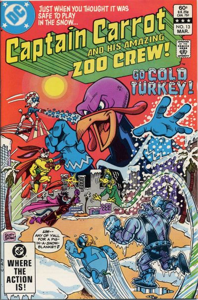 Cover for Captain Carrot and His Amazing Zoo Crew! (DC, 1982 series) #13 [Direct]