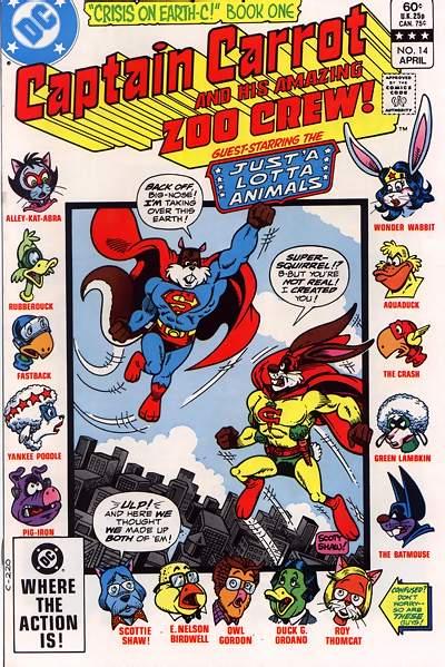 Cover for Captain Carrot and His Amazing Zoo Crew! (DC, 1982 series) #14 [Direct]
