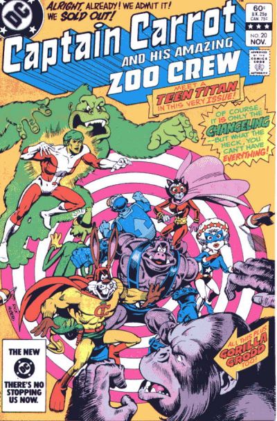 Cover for Captain Carrot and His Amazing Zoo Crew! (DC, 1982 series) #20 [Direct]