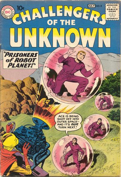 Cover for Challengers of the Unknown (DC, 1958 series) #8