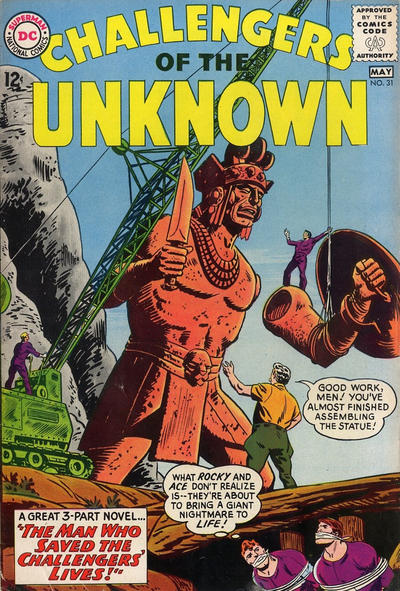 Cover for Challengers of the Unknown (DC, 1958 series) #31