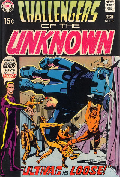 Cover for Challengers of the Unknown (DC, 1958 series) #75