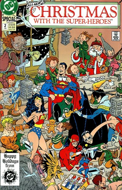 Cover for Christmas with the Super-Heroes (DC, 1988 series) #2 [Direct]