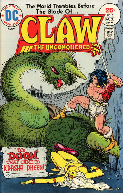 Cover for Claw the Unconquered (DC, 1975 series) #2