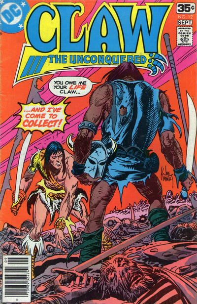 Cover for Claw the Unconquered (DC, 1975 series) #12