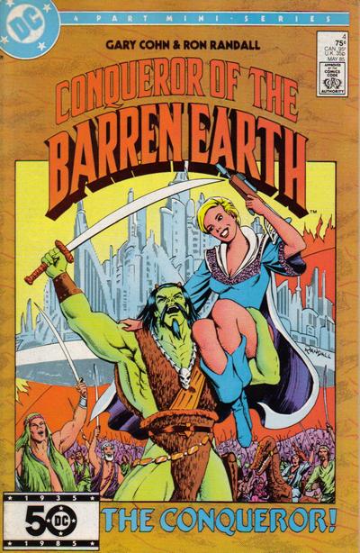 Cover for Conqueror of the Barren Earth (DC, 1985 series) #4 [Direct]