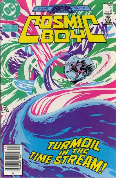 Cover for Cosmic Boy (DC, 1986 series) #3 [Newsstand]