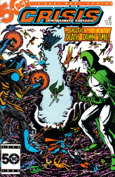 Cover for Crisis on Infinite Earths (DC, 1985 series) #10 [Direct]