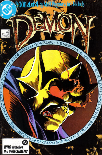 Cover for The Demon (DC, 1987 series) #4 [Direct]