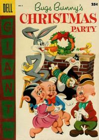 Cover for Bugs Bunny's Christmas Party (Dell, 1955 series) #6