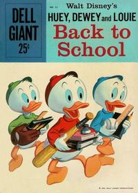 Cover Thumbnail for Dell Giant (Dell, 1959 series) #22 - Walt Disney's Huey, Dewey, and Louie Back to School