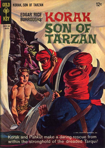 Cover for Edgar Rice Burroughs Korak, Son of Tarzan (Western, 1964 series) #7