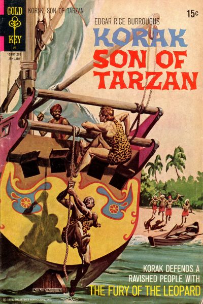Cover for Edgar Rice Burroughs Korak, Son of Tarzan (Western, 1964 series) #45