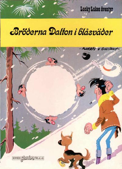Cover for Lucky Lukes äventyr / Lucky Luke klassiker (Bonniers, 1971 series) #25 - Bröderna Dalton i blåsväder