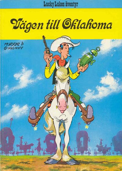 Cover for Lucky Lukes äventyr / Lucky Luke klassiker (Bonniers, 1971 series) #28 - Vägen till Oklahoma [2:a upplagan, 1984]