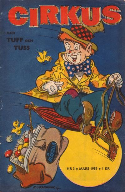 Cover for Cirkus med Tuff och Tuss (Åhlén & Åkerlunds, 1959 series) #3/1959