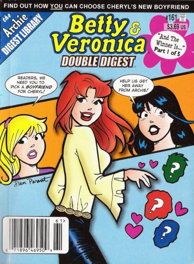 Cover for Betty and Veronica Double Digest Magazine (Archie, 1987 series) #161