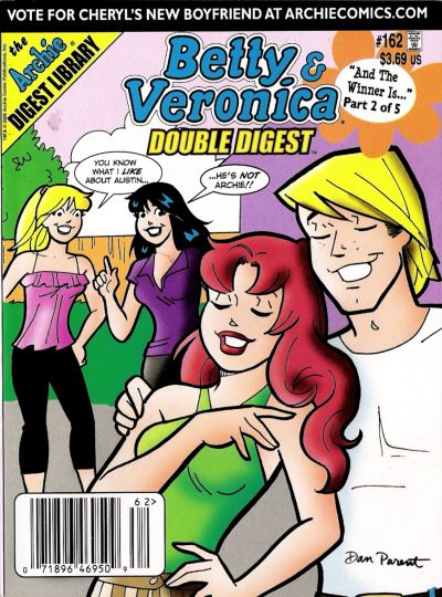Cover for Betty and Veronica Double Digest Magazine (Archie, 1987 series) #162 [Newsstand]