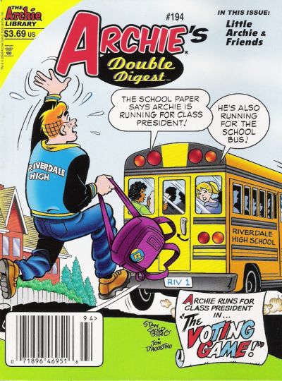 Cover for Archie's Double Digest Magazine (Archie, 1984 series) #194 [Newsstand]