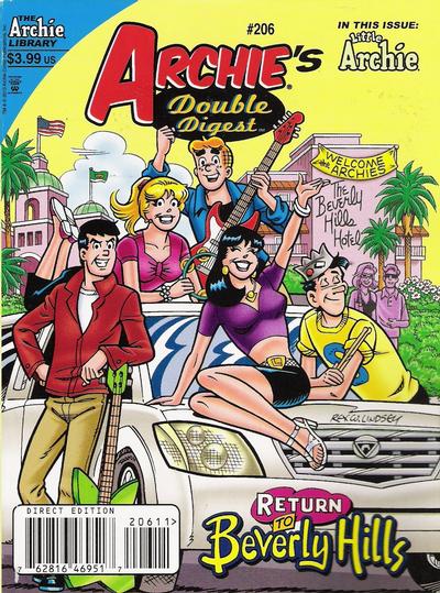 Cover for Archie's Double Digest Magazine (Archie, 1984 series) #206 [Direct Edition]