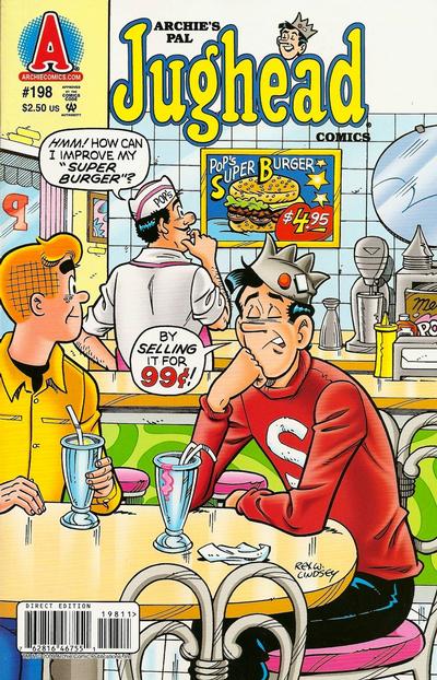 Cover for Archie's Pal Jughead Comics (Archie, 1993 series) #198