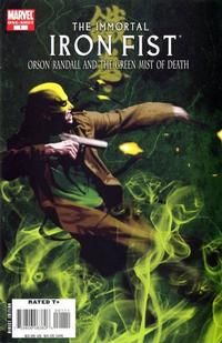Cover Thumbnail for The Immortal Iron Fist: Orson Randall and the Green Mist of Death (Marvel, 2008 series) #1 [Direct]
