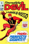 Cover for L'Incredibile Devil (Editoriale Corno, 1970 series) #1