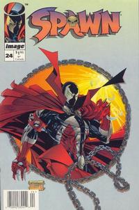 Cover for Spawn (Image, 1992 series) #24 [Newsstand]