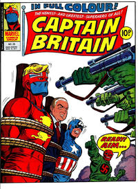 Cover for Captain Britain (Marvel UK, 1976 series) #23