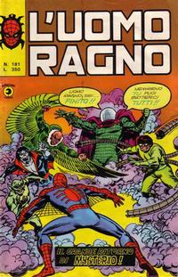 Cover Thumbnail for L'Uomo Ragno [Collana Super-Eroi] (Editoriale Corno, 1970 series) #181