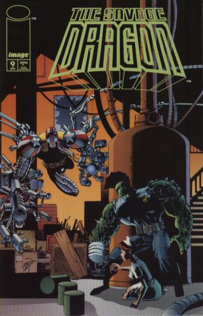 Cover for Savage Dragon (Image, 1993 series) #9 [Direct]