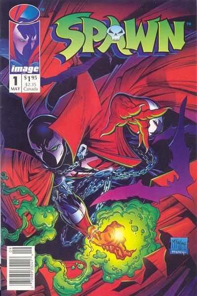 Cover for Spawn (Image, 1992 series) #1 [Newsstand]