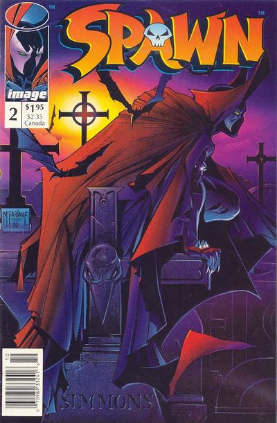 Cover for Spawn (Image, 1992 series) #2 [Newsstand]