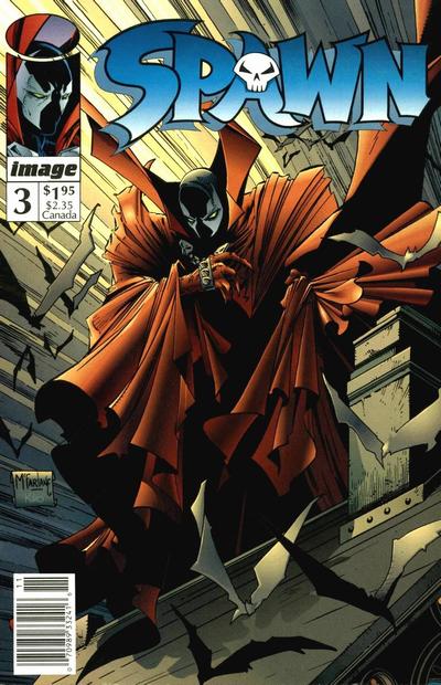 Cover for Spawn (Image, 1992 series) #3 [Newsstand]