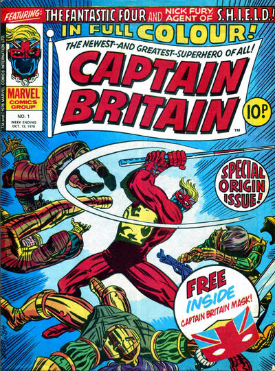 Cover for Captain Britain (Marvel UK, 1976 series) #1