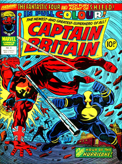 Cover for Captain Britain (Marvel UK, 1976 series) #4