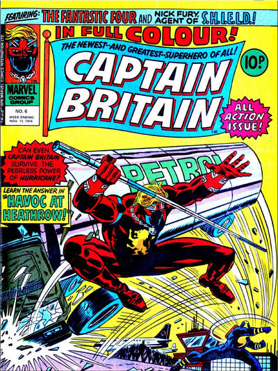 Cover for Captain Britain (Marvel UK, 1976 series) #6