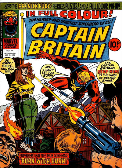 Cover for Captain Britain (Marvel UK, 1976 series) #11