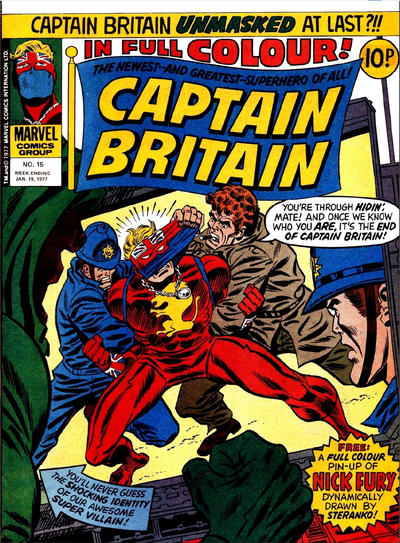 Cover for Captain Britain (Marvel UK, 1976 series) #15