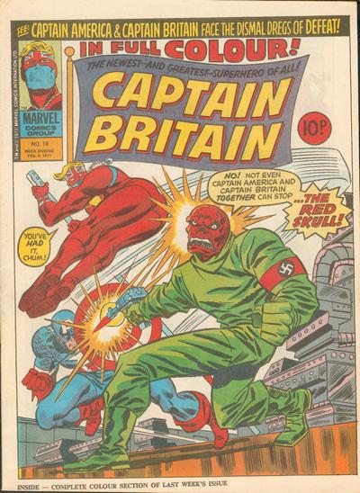 Cover for Captain Britain (Marvel UK, 1976 series) #18