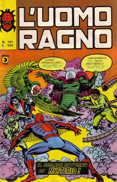 Cover for L'Uomo Ragno [Collana Super-Eroi] (Editoriale Corno, 1970 series) #181